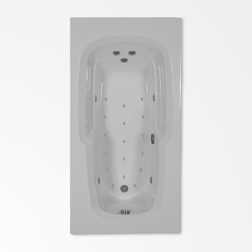 WaterTech 71.5'' x 35'' DropIn Acrylic Bathtub Wayfair